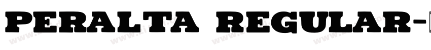 Peralta Regular字体转换